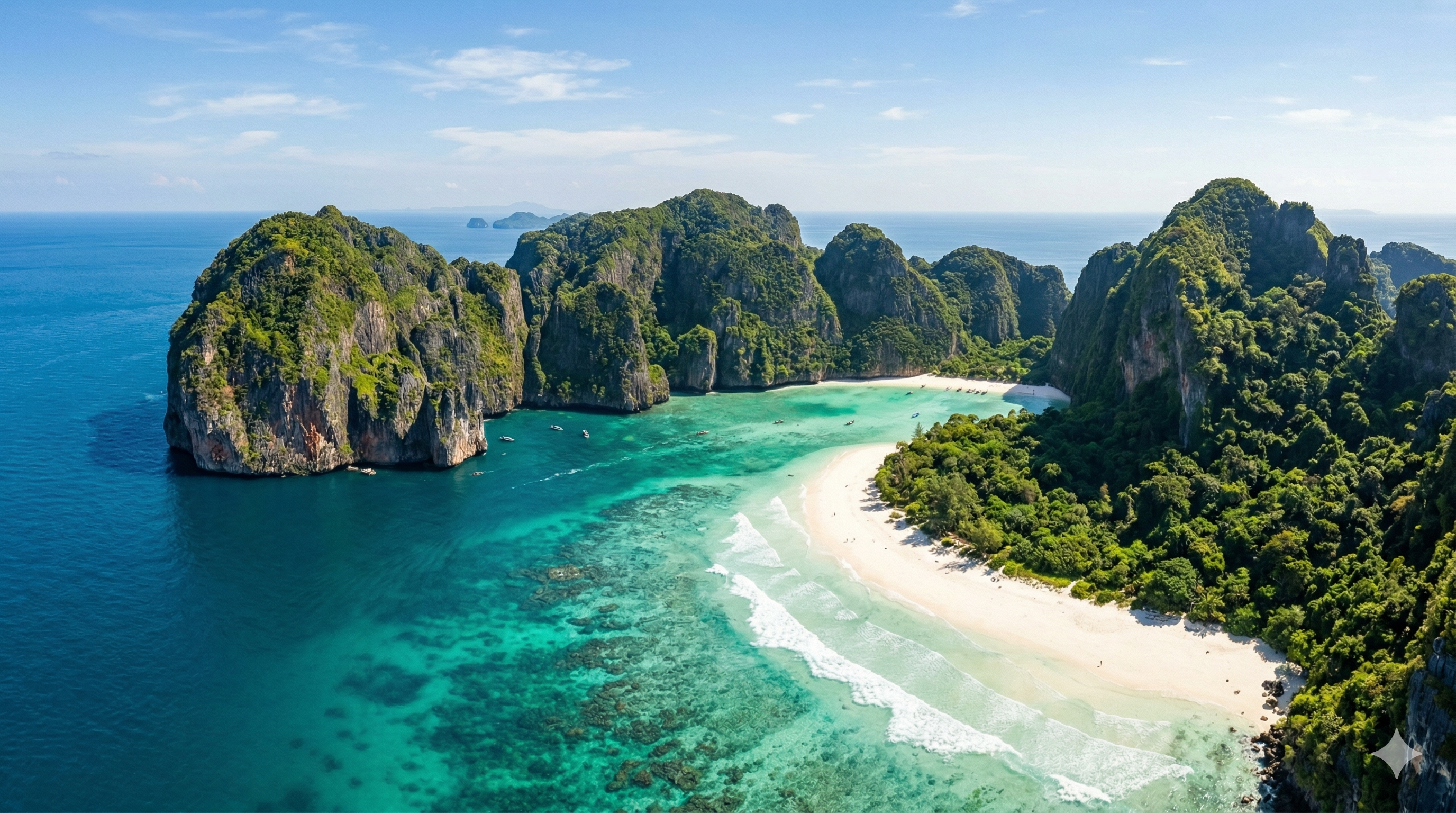 Tropical Island Coastline