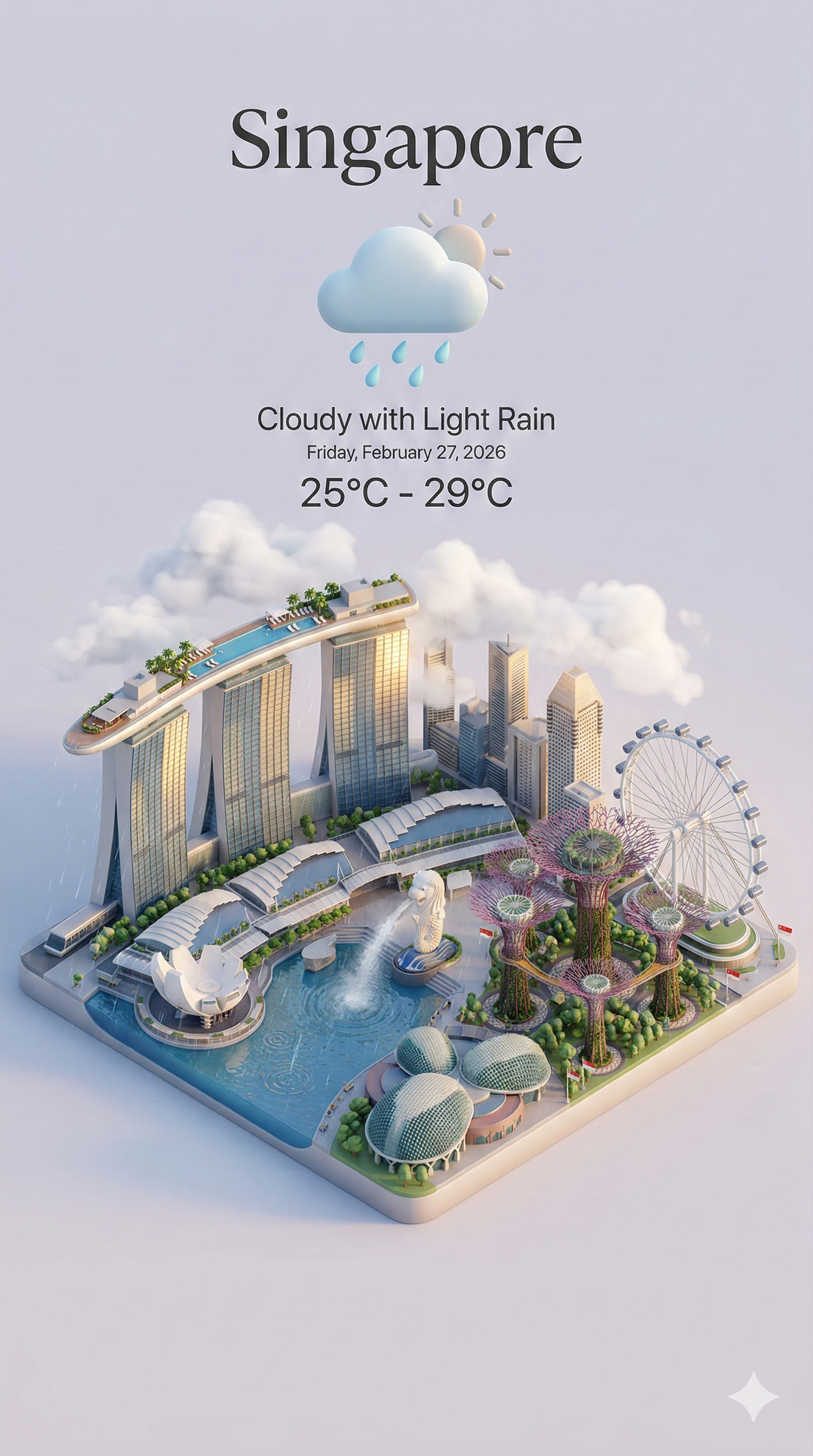 Singapore Isometric Miniature