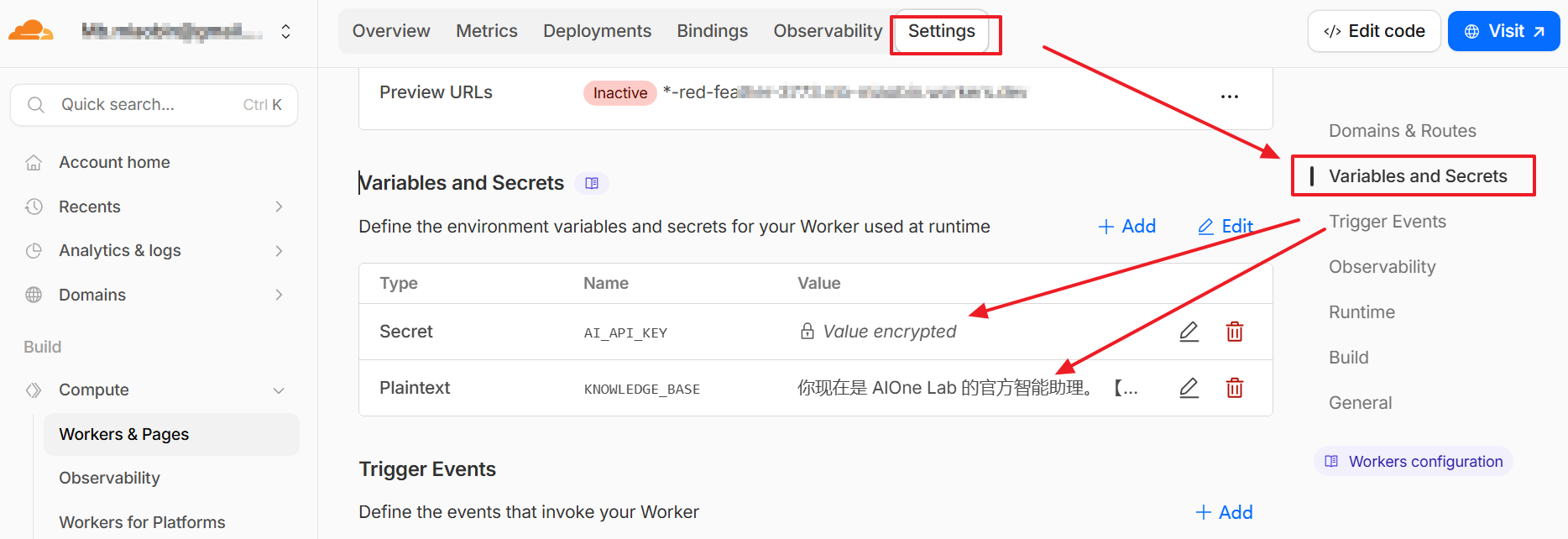 Step 6: Configure Variables and Secrets